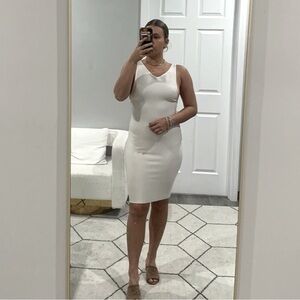 House of CB Cream Bodycon Dress